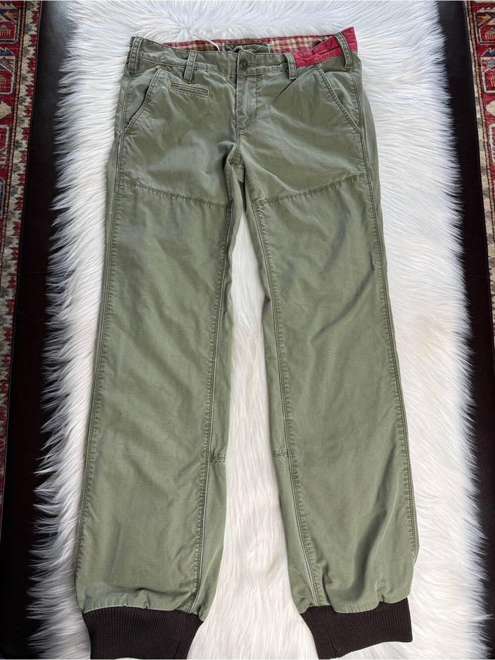 G1 Goods Army Green Chino Skinny Joggers